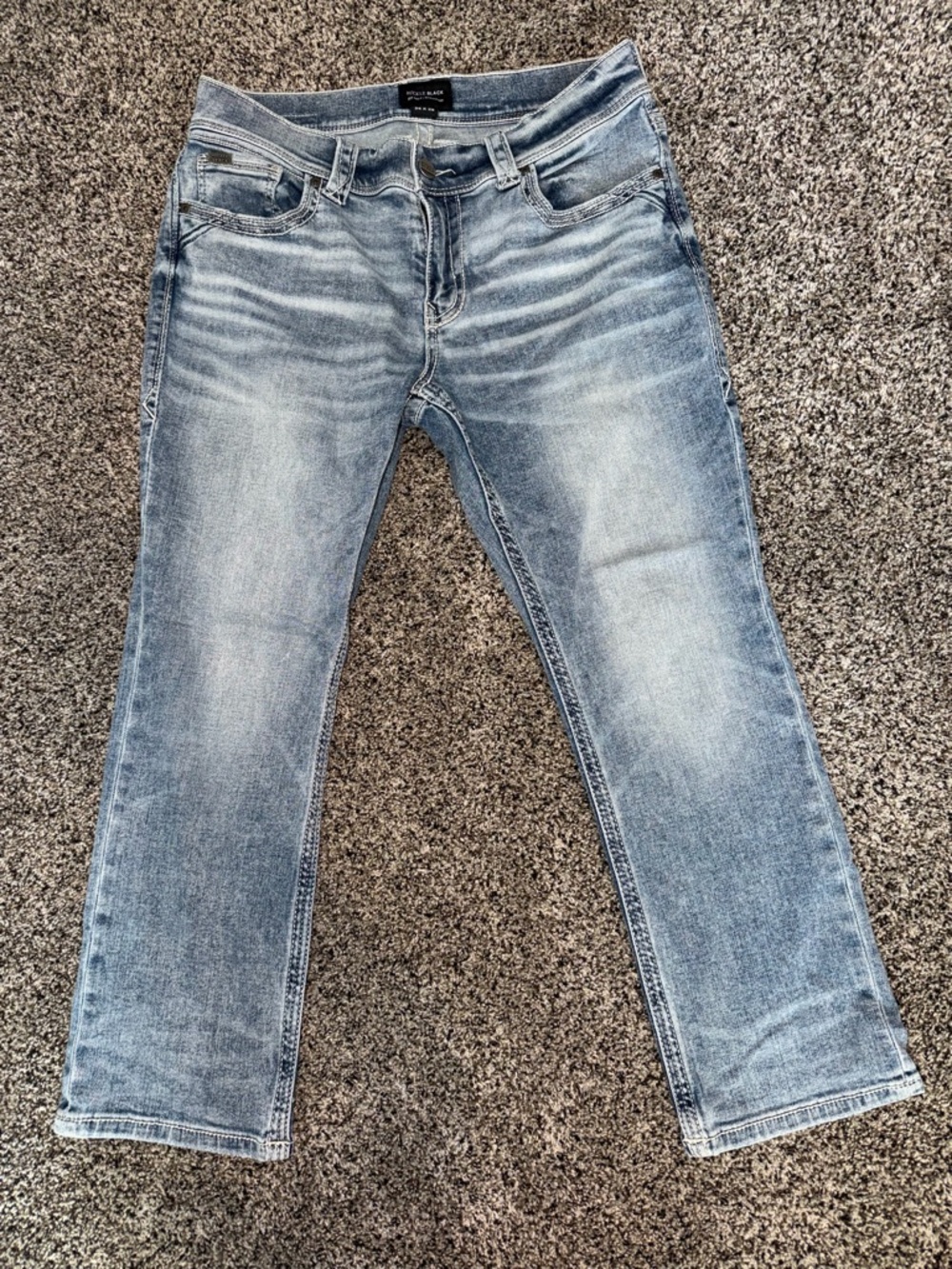 Buckle Light Blue Relaxed Men's Jeans